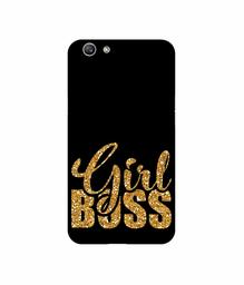 Amazon Brand - Solimo Designer Sparkle Girl Boss UV Printed Soft Back Case Mobile Cover for Oppo F1S