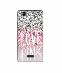 Amazon Brand - Solimo Designer Love Pink 3D Printed Hard Back Case Mobile Cover for Micromax Canvas Nitro 2 E311