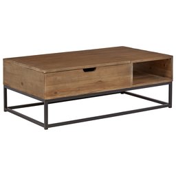 Amazon Brand – Rivet Modern Reclaimed Fir Wood Storage Coffee Table, 43