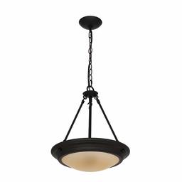 Amazon Brand – Ravenna Home Classic Integrated LED Pendant Light, Bulbs Included, Adjustable 18-72