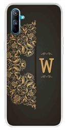 Amazon Brand - Solimo Designer Multicolor Black Pattern Alphabet-W Printed Soft Back Case Mobile Cover for Realme C3