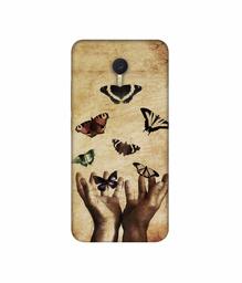 Amazon Brand - Solimo Designer Butterflies 3D Printed Hard Back Case Mobile Cover for Meizu M3 Note