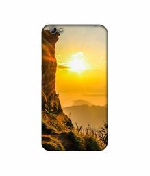 Amazon Brand - Solimo Designer Mountan Side Sun View 3D Printed Hard Back Case Mobile Cover for Vivo Y66