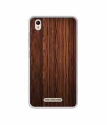 Amazon Brand - Solimo Designer Wooden Texture UV Printed Soft Back Case Mobile Cover for Lava Z60