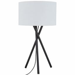 Rivet Black Metal Tripod Table Lamp, 26.5