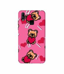 Amazon Brand - Solimo Designer Heart Holding Bear 3D Printed Hard Back Case Mobile Cover for Vivo Y95