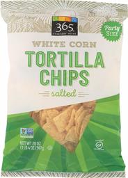 365 Everyday Value, White Corn Tortilla Chips, Salted, 20 oz