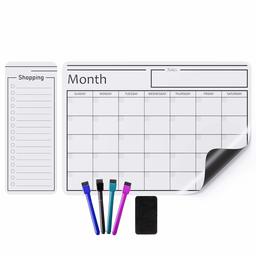 Magnetic Dry Erase Whiteboard Sheet, Calendar,12