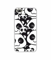 Amazon Brand - Solimo Designer Panda Texture UV Printed Soft Back Case Mobile Cover for Itel A22 Pro