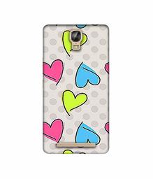 Amazon Brand - Solimo Designer Multicolor Heart 3D Printed Hard Back Case Mobile Cover for Gionee Marathon M5 Plus