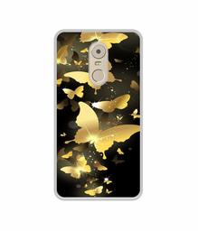 Amazon Brand - Solimo Designer Golden Butterfly Pattern UV Printed Soft Back Case Mobile Cover for Lenovo K6 Note