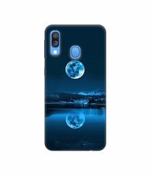 Amazon Brand - Solimo Designer Moon Pattern Print 3D Printed Hard Back Case Mobile Cover for Samsung Galaxy A40