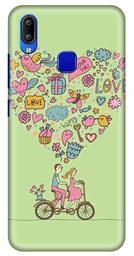 Amazon Brand - Solimo Designer Love Pattern 3D Printed Hard Back Case Mobile Cover for Vivo Y93