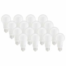 AmazonBasics – Colección de bombillas LED regulables (renovado), 100 vatios, 16 unidades, Blanco Suave