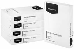 AmazonBasics 70 GSM A4 Multi-purpose Copier Paper Box (5 Reams, 2500 sheets)