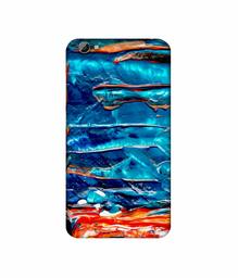 Amazon Brand - Solimo Designer Blue Oil Color 3D Printed Hard Back Case Mobile Cover for Vivo Y66