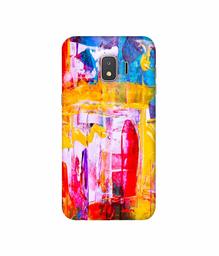 Amazon Brand - Solimo Designer Multicolor Canvas Paint 3D Printed Hard Back Case Mobile Cover for Samsung Galaxy J2 Core