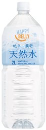 (Amazon Brand) Happy Belly Natural Water, Yoro District, Gifu Prefecture, 67.6 fl. oz (2 L)