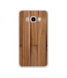 Amazon Brand - Solimo Designer Wooden Art UV Printed Soft Back Case Mobile Cover for Samsung Galaxy J5 (2016)