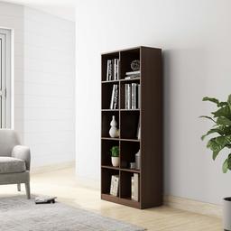 Amazon Brand - Solimo Tucana Engineered Wood Tall 5-Tier Bookcase (Walnut Finish)