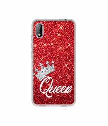 Amazon Brand - Solimo Designer Queen On Red Glitter UV Printed Soft Back Case Mobile Cover for I Kall K5