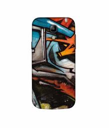 Amazon Brand - Solimo Designer Painting Texture 3D Printed Hard Back Case Mobile Cover for Samsung Galaxy S4 Mini