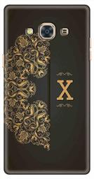 Amazon Brand - Solimo Designer Black Pattern Alphabet-X 3D Printed Hard Back Case Mobile Cover for Samsung Galaxy J3 Pro