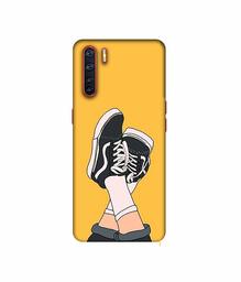 Amazon Brand - Solimo Designer Boy Shoes Pattern 3D Printed Hard Back Case Mobile Cover for Oppo A91