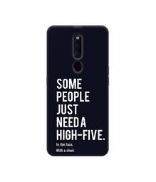 Amazon Brand - Solimo Designer High-Five 3D Printed Hard Back Case Mobile Cover for Oppo F11 Pro