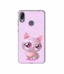 Amazon Brand - Solimo Designer Cute Pink Cat 3D Printed Hard Back Case Mobile Cover for Asus Zenfone Max (M2) ZB633KL