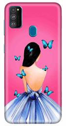 Amazon Brand - Solimo Designer Girl Design 3D Printed Hard Back Case Mobile Cover for Samsung Galaxy M21 / M30s