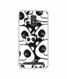 Amazon Brand - Solimo Designer Panda Texture UV Printed Soft Back Case Mobile Cover for Lenovo A6600