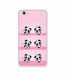 Amazon Brand - Solimo Designer Panda Pattern UV Printed Soft Back Case Mobile Cover for Vivo V5