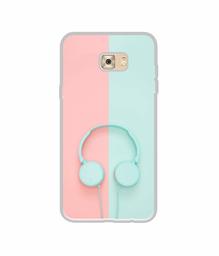 Amazon Brand - Solimo Designer Head Phone UV Printed Soft Back Case Mobile Cover for Samsung Galaxy C7 Pro