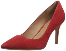 Amazon Brand - 206 Collective Women's Mercer Dress Pump, red suede, 5 B US