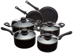 Amazon Basics 焦getuki Prevention POTS AND PANS SET OF 10 