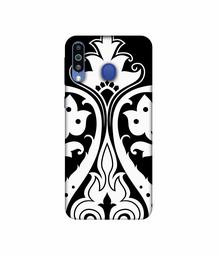 Amazon Brand - Solimo Designer S Shape Rangoli 3D Printed Hard Back Case Mobile Cover for Samsung Galaxy M21