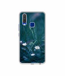 Amazon Brand - Solimo Designer White Flower UV Printed Soft Back Case Mobile Cover for Vivo Y15