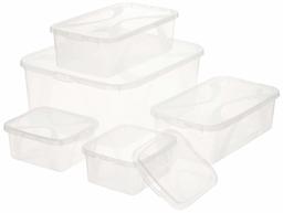 AmazonBasics Set of 5 Storage Boxes