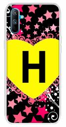 Amazon Brand - Solimo Designer Multicolor Heart Pattern Alphabet-H Printed Soft Back Case Mobile Cover for Realme C3