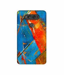 Amazon Brand - Solimo Designer Sky Blue and Orange Canvas 3D Printed Hard Back Case Mobile Cover for LG V20