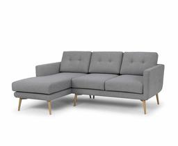 A Brand of Amazon Movian Luiro 3 Seater Corner Sofa - Grey 204 x 153 x 86cm