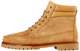 Amazon Brand - find. Chunky Leather Boat Chukka Boots, Beige, US 13