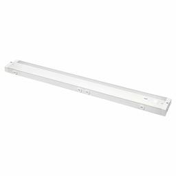 AmazonBasics 3-Color Temperature Level and 3-Section Dimming LED Cabinet Light, Linkable, Direct Wire, White Finish, 24-Inch