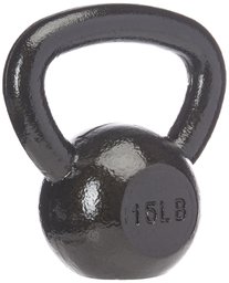 Kettlebell de hierro fundido AmazonBasics, 15 lb