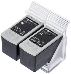 AmazonBasics Remanufactured Ink Cartridge Replacement for Canon PG-40 and CL-41