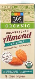 365 by Whole Foods Market, Organic Shelf-Stable Almondmilk, Unsweetened - Original, 32 Fl Oz