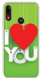 Amazon Brand - Solimo Designer Multicolor Love Quote Green Design Printed Soft Back Case Mobile Cover for Motorola Moto E6s / Motorola Moto E6 Plus