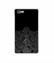 Amazon Brand - Solimo Designer Peacock Pattern 3D Printed Hard Back Case Mobile Cover for Oppo Neo 7