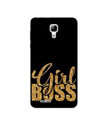 Amazon Brand - Solimo Designer Sparkle Girl Boss UV Printed Soft Back Case Mobile Cover for Micromax Bolt Selfie Q424